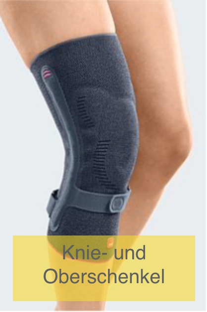 Knie- und Oberschenkel